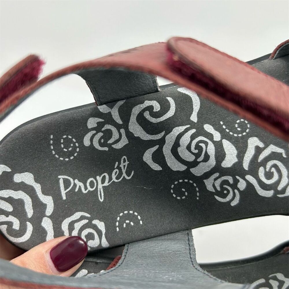 Propet Winnie Red Slingback Sandals Size 11 X2E (Extra Wide) Casual Comfort - Picture 10 of 13